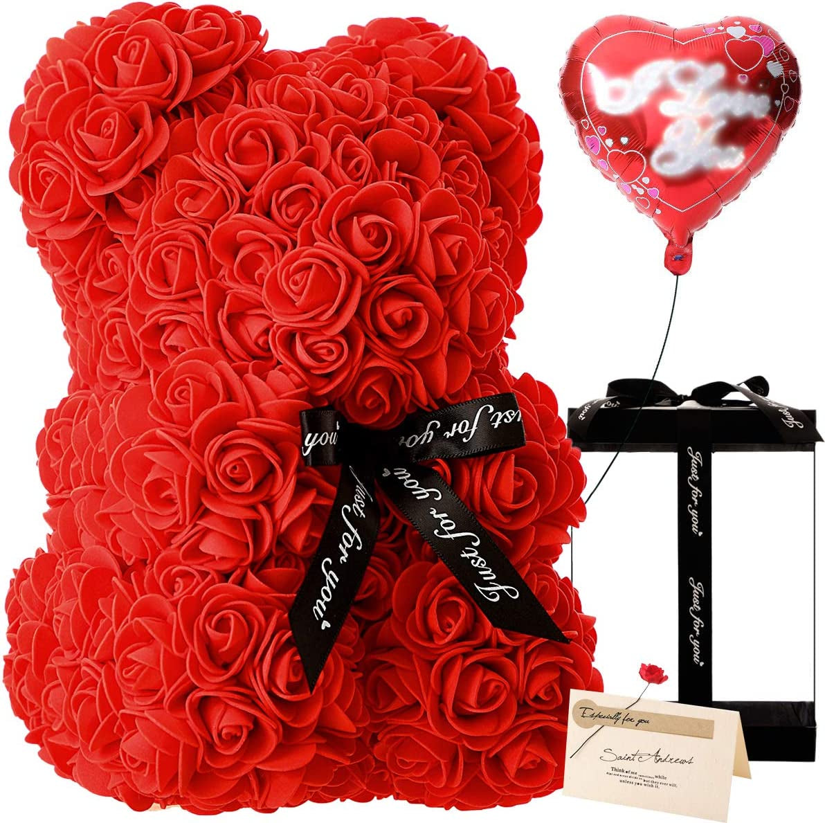 Gifts for Women - Rose Flower Bear