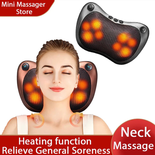 Instant Relief Heated Neck Massage Pillow