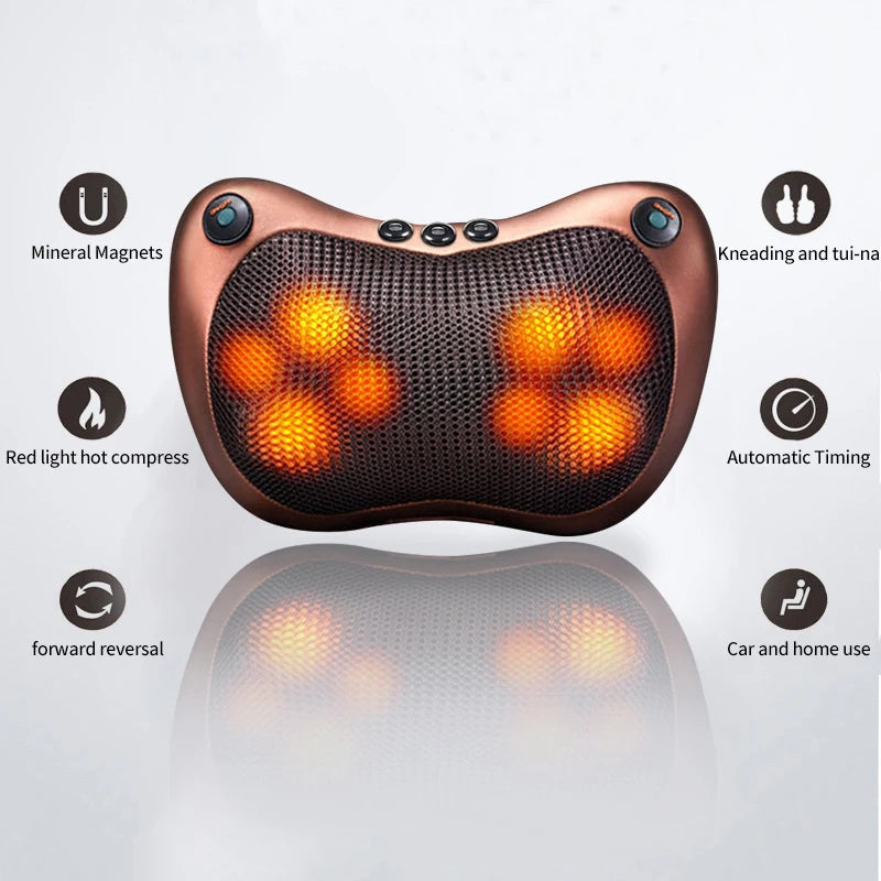 Instant Relief Heated Neck Massage Pillow